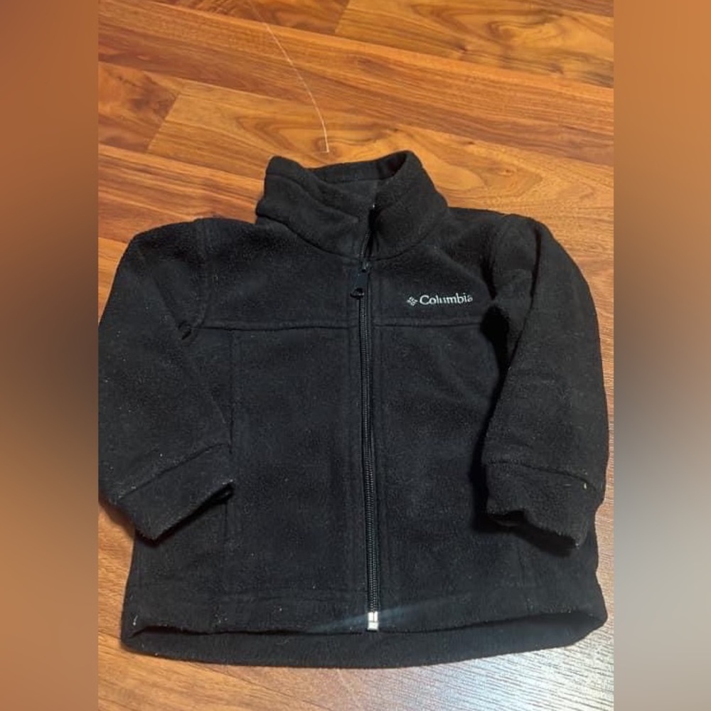 Black Columbia fleece jacket 2T